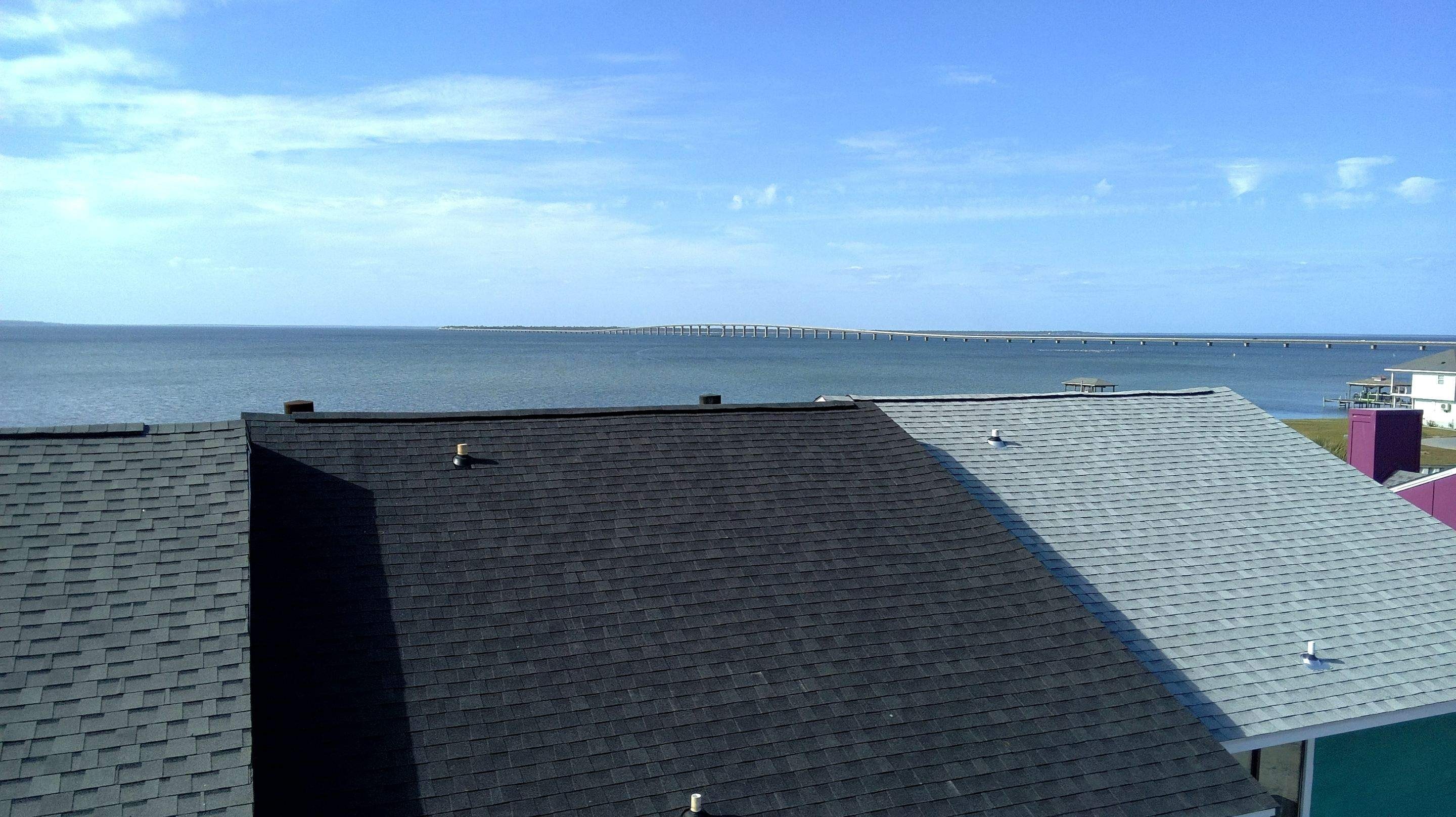 New architectural shingle roofs overlooking Santa Rosa Sound